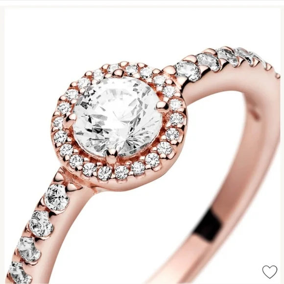 Pandora Classic Sparkle Halo CZ Ring - Picture 4 of 12